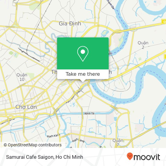 Samurai Cafe Saigon map