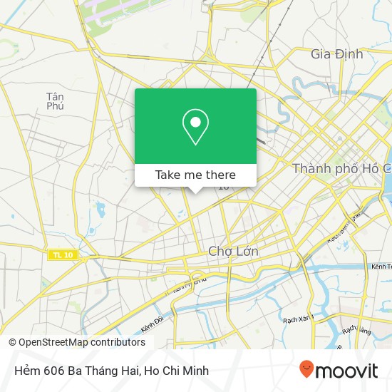 Hẻm 606 Ba Tháng Hai map