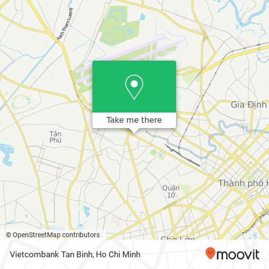 Vietcombank Tan Binh map