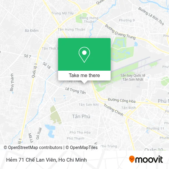 Hẻm 71 Chế Lan Viên map
