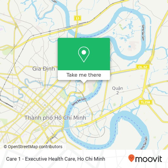 Care 1 - Executive Health Care map