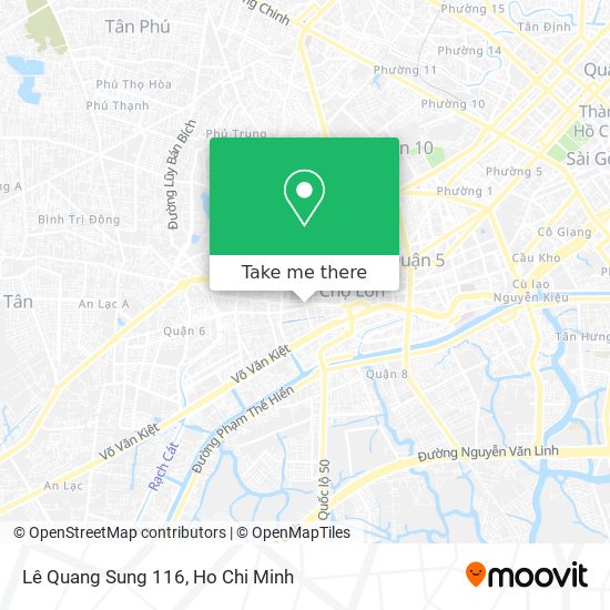 Lê Quang Sung 116 map
