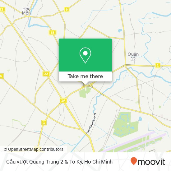 Cầu vượt Quang Trung 2 & Tô Ký map