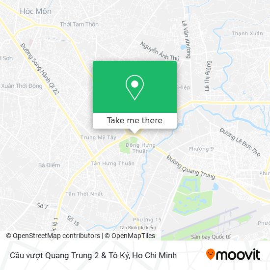 Cầu vượt Quang Trung 2 & Tô Ký map