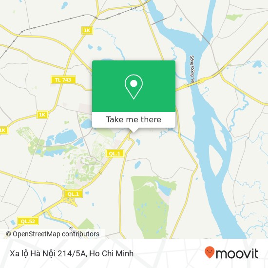 Xa lộ Hà Nội 214/5A map