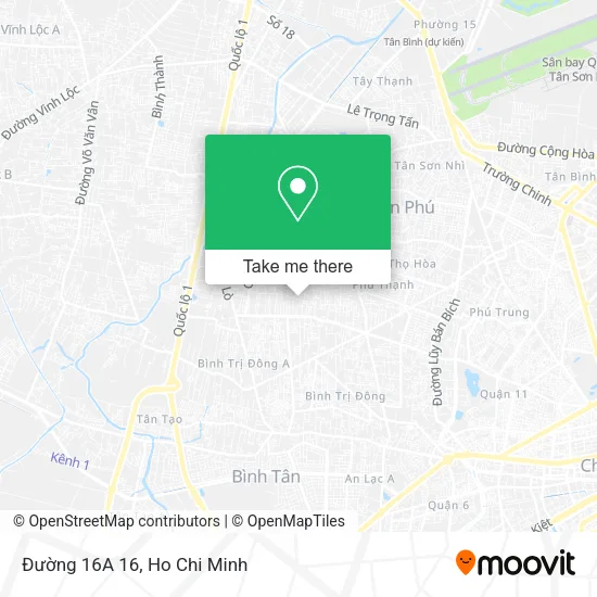 Đường 16A 16 map