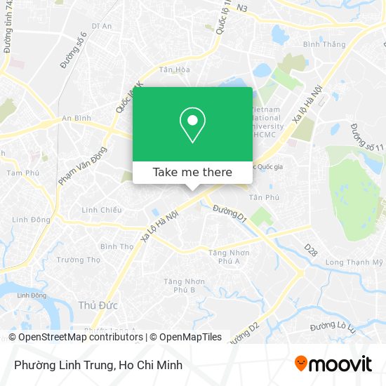 Phường Linh Trung map