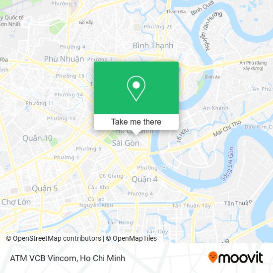 ATM VCB Vincom map