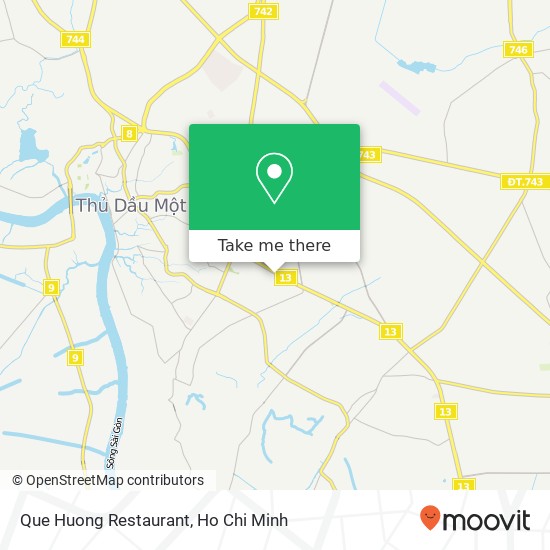 Que Huong Restaurant map