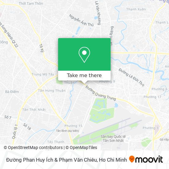 Đường Phan Huy Ích & Phạm Văn Chiêu map