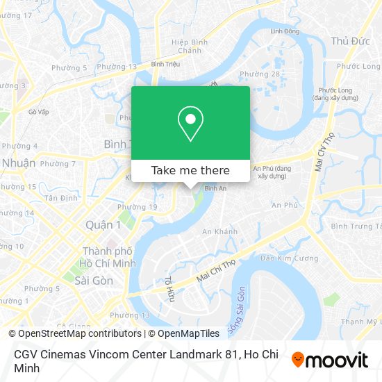CGV Cinemas Vincom Center Landmark 81 map
