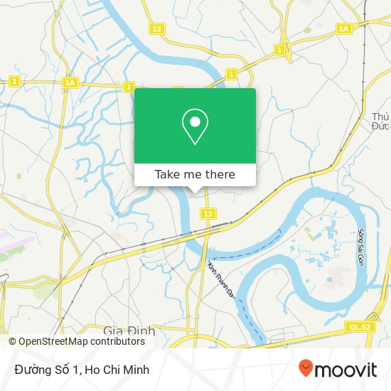 Đường Số 1 map