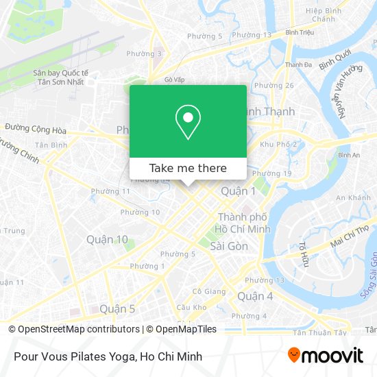 Pour Vous Pilates Yoga map