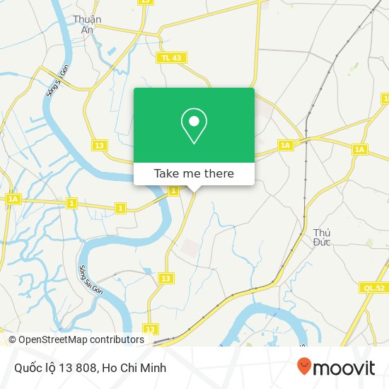 Quốc lộ 13 808 map