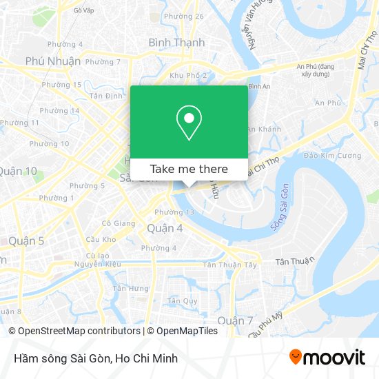 Hầm sông Sài Gòn map