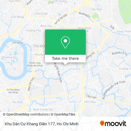 Khu Dân Cư Khang Điền 177 map