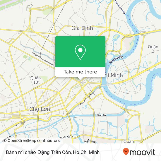 Bánh mì chảo Đặng Trần Côn map