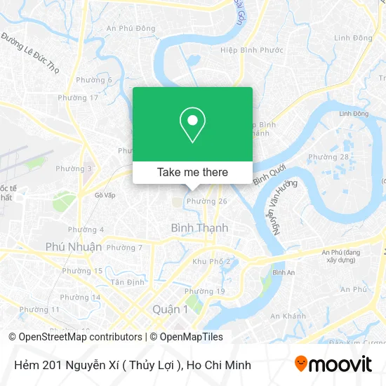 Hẻm 201 Nguyễn Xí ( Thủy Lợi ) map