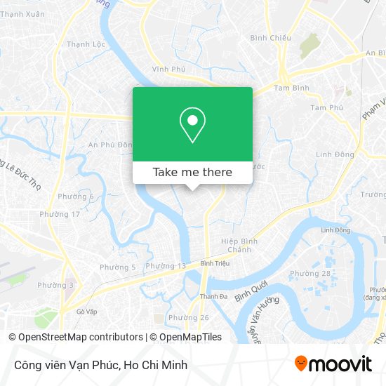 Công viên Vạn Phúc map