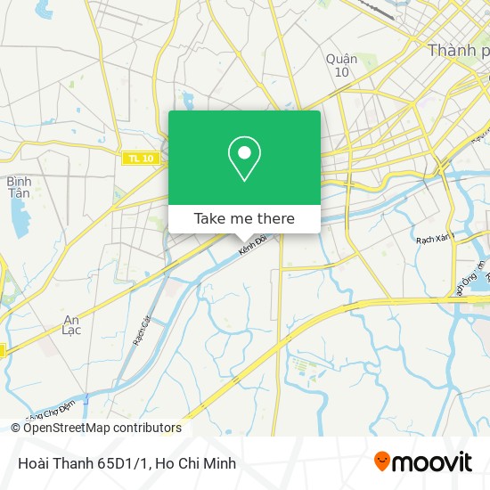Hoài Thanh 65D1/1 map