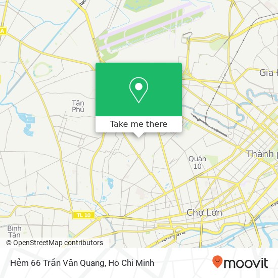 Hẻm 66 Trần Văn Quang map
