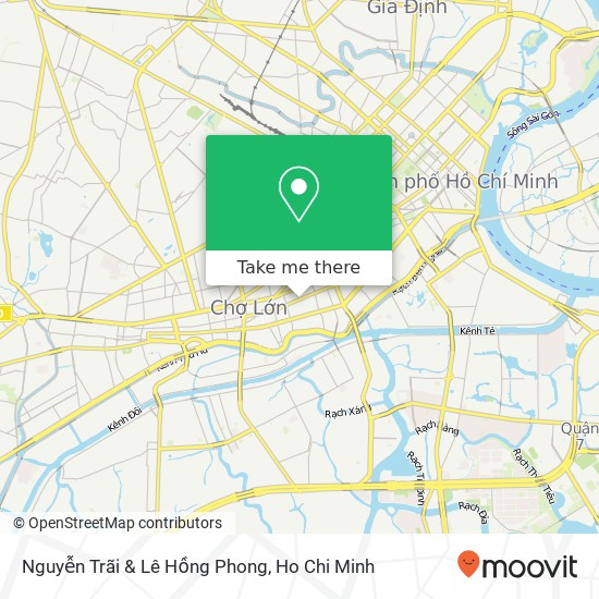 Nguyễn Trãi & Lê Hồng Phong map