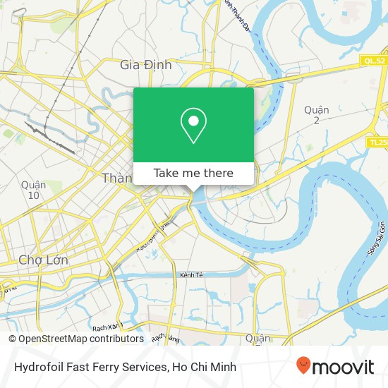 Hydrofoil Fast Ferry Services map