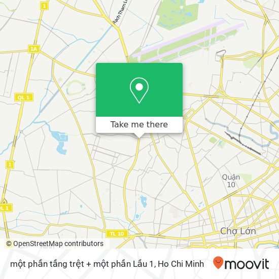 một phần tầng trệt + một phần Lầu 1 map