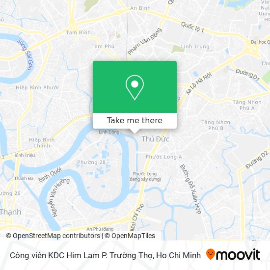 Công viên KDC Him Lam P. Trường Thọ map