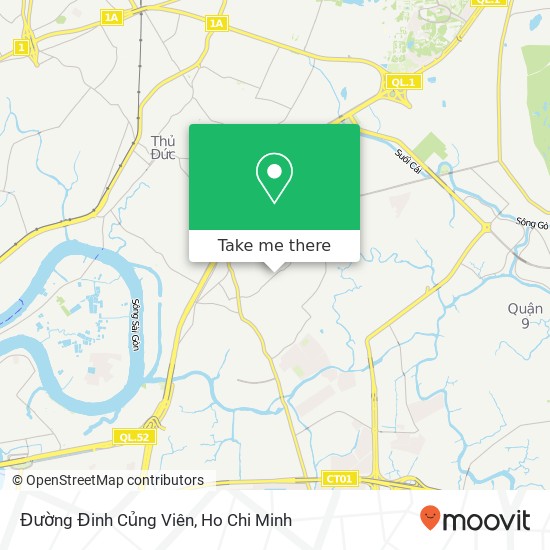 Đường Đinh Củng Viên map