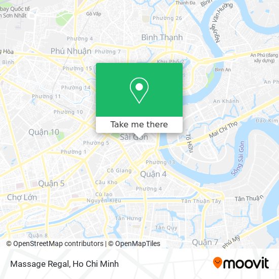 Massage Regal map