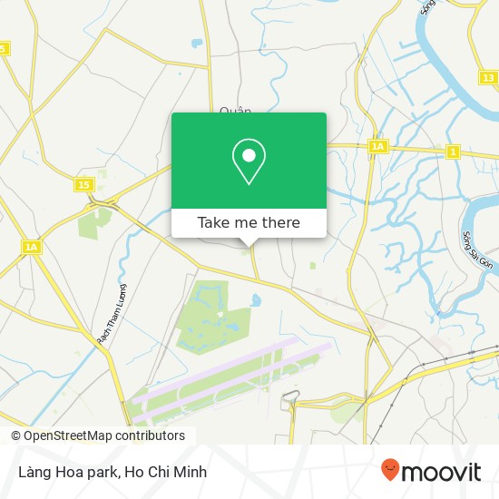 Làng Hoa park map