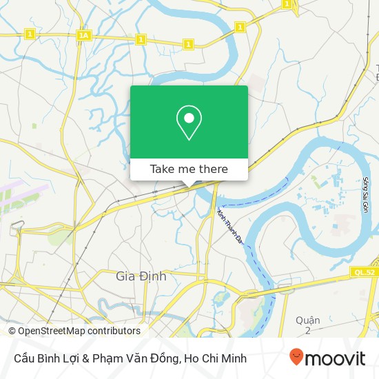 Cầu Bình Lợi & Phạm Văn Đồng map