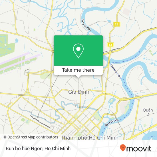 Bun bo hue Ngon map