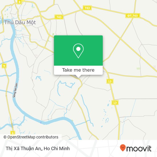 Thị Xã Thuận An, map