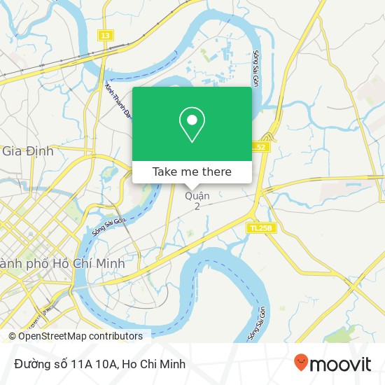 Đường số 11A 10A map