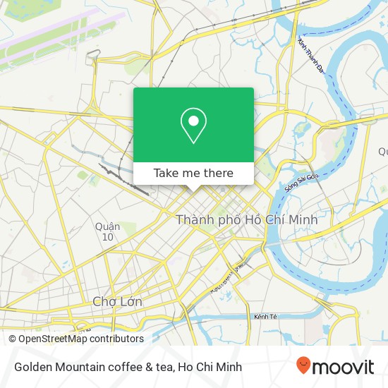 Golden Mountain coffee & tea map