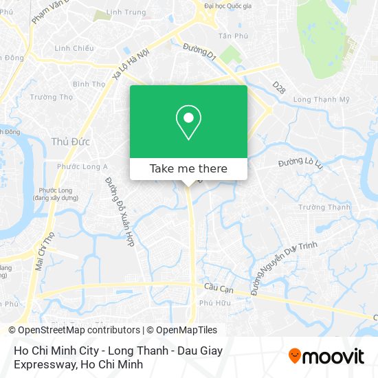 Ho Chi Minh City - Long Thanh - Dau Giay Expressway map