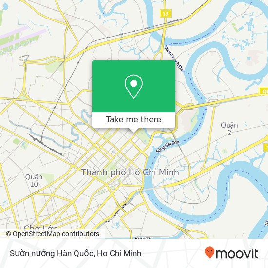 Sườn nướng Hàn Quốc map