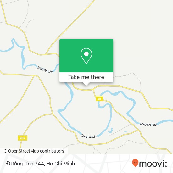 Đường tỉnh 744 map