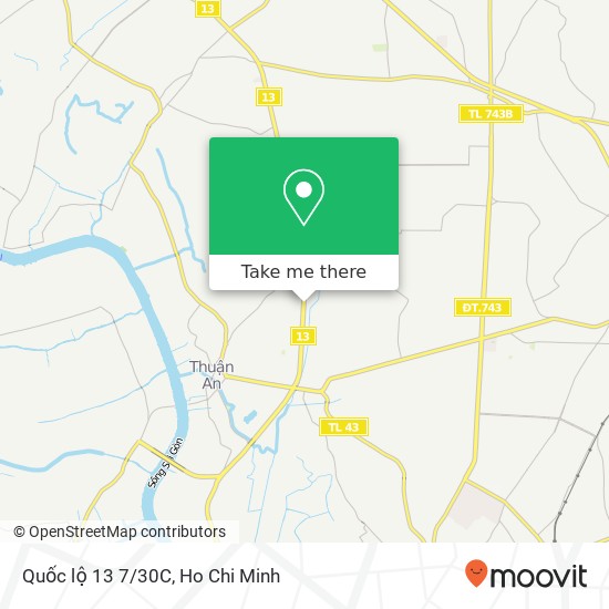 Quốc lộ 13 7/30C map