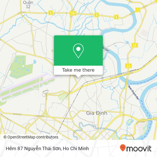 Hẻm 87 Nguyễn Thái Sơn map