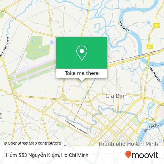 Hẻm 553 Nguyễn Kiệm map