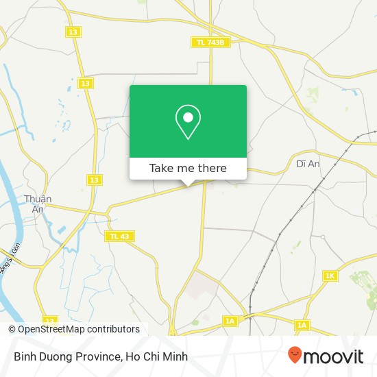 Binh Duong Province map