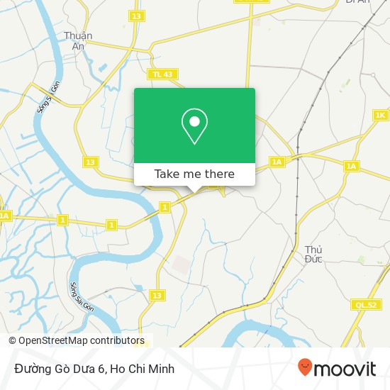 Đường Gò Dưa 6 map