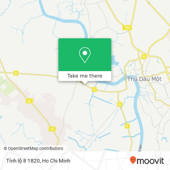 Tỉnh lộ 8 1820 map