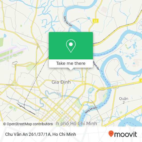 Chu Văn An 261/37/1A map