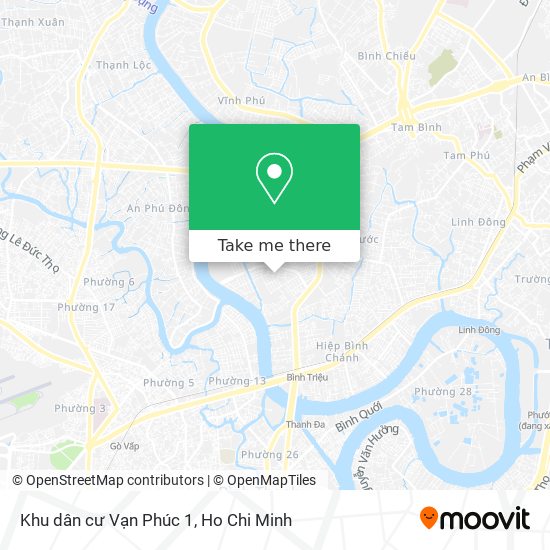 Khu dân cư Vạn Phúc 1 map