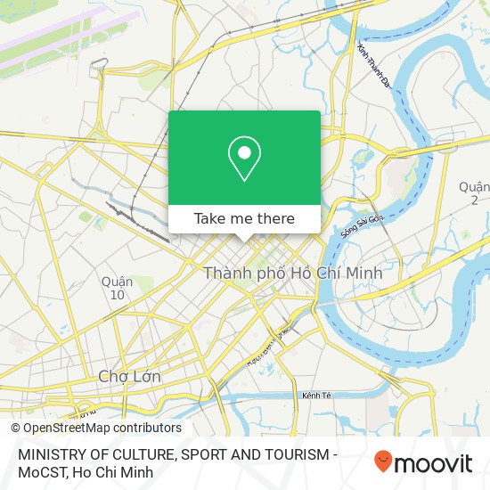 MINISTRY OF CULTURE, SPORT AND TOURISM - MoCST map