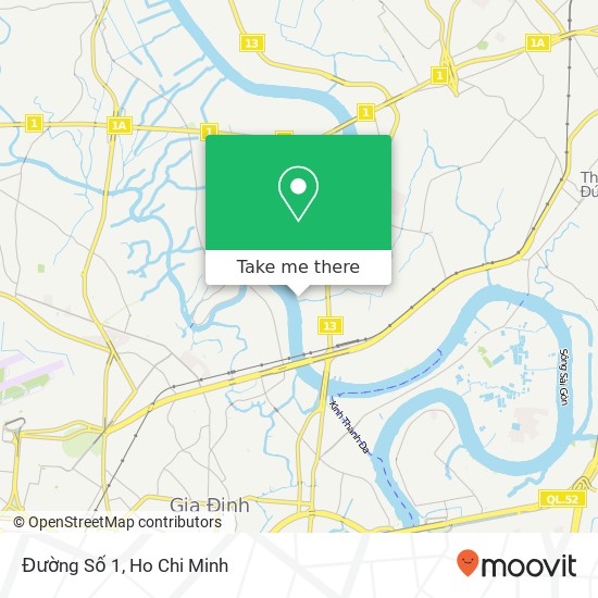 Đường Số 1 map